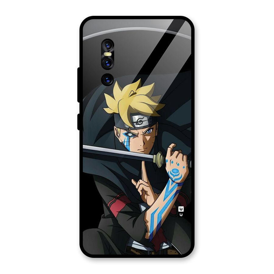 Boruto Uzumaki Stance Glass Back Case for Vivo V15 Pro