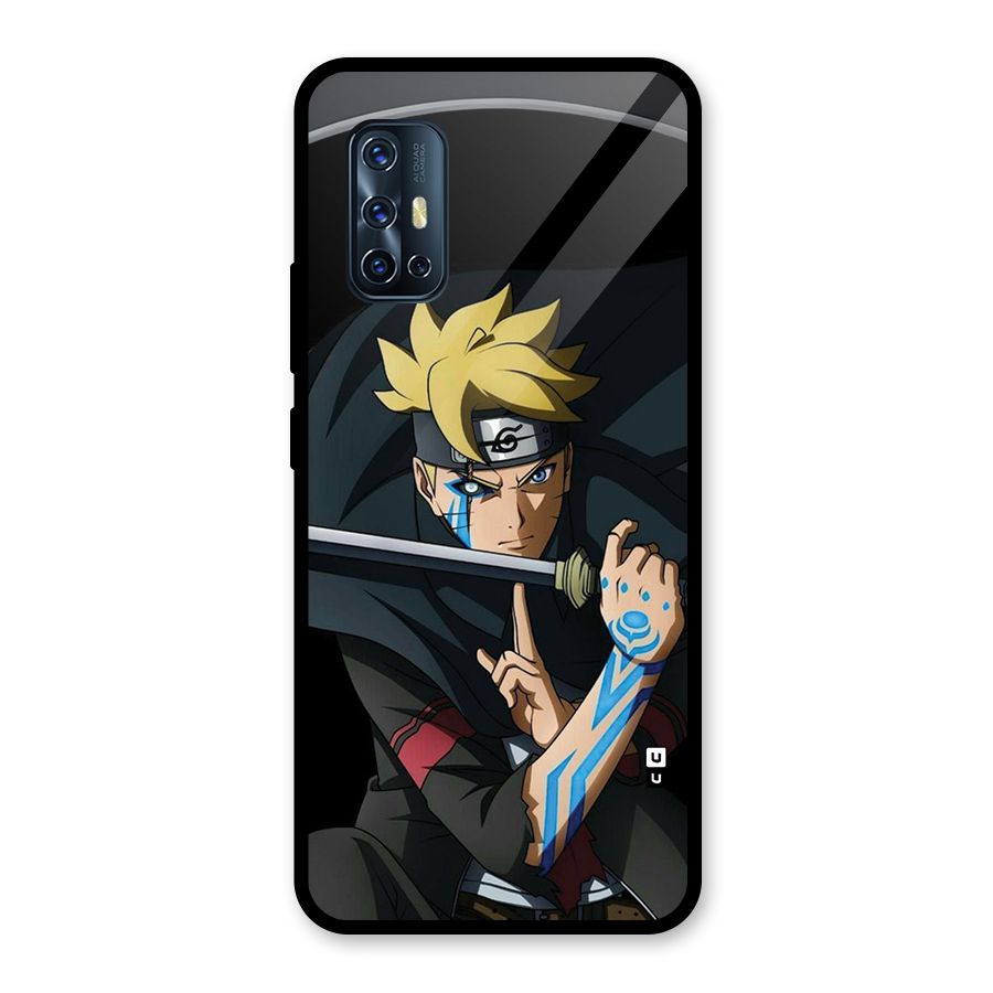 Boruto Uzumaki Stance Glass Back Case for Vivo V17