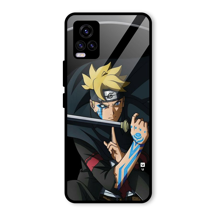 Boruto Uzumaki Stance Glass Back Case for Vivo V20