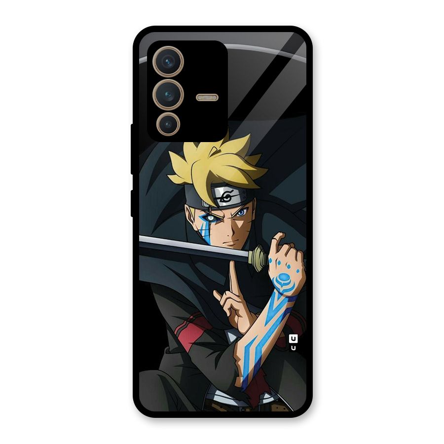 Boruto Uzumaki Stance Glass Back Case for Vivo V23 5G