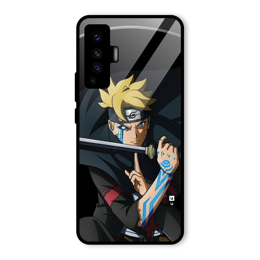 Boruto Uzumaki Stance Glass Back Case for Vivo X50