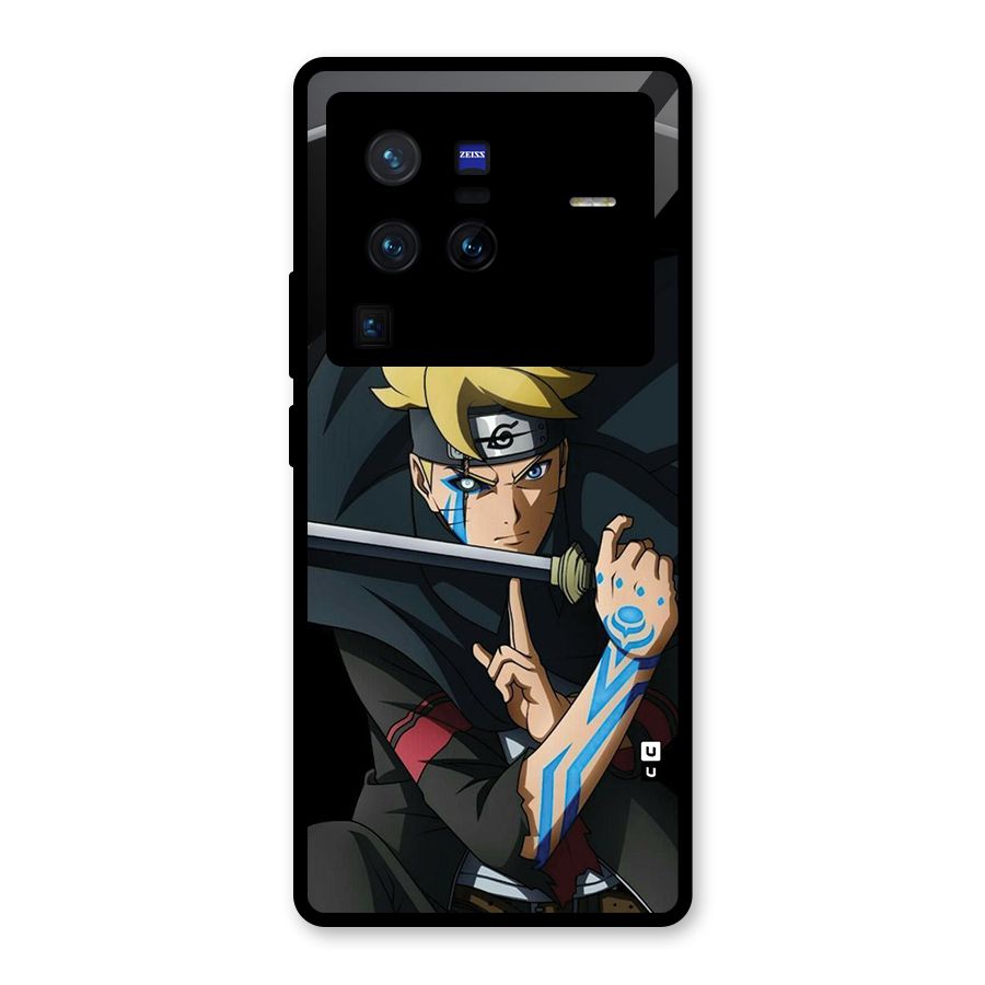 Boruto Uzumaki Stance Glass Back Case for Vivo X80 Pro