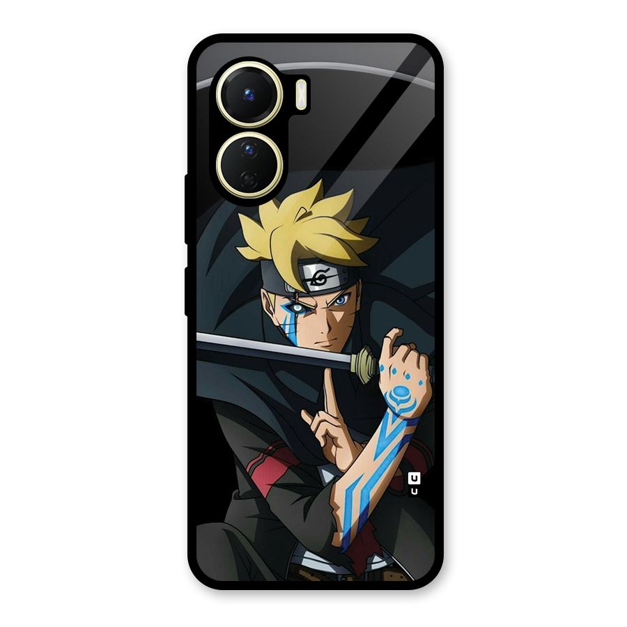 Boruto Uzumaki Stance Glass Back Case for Vivo Y56