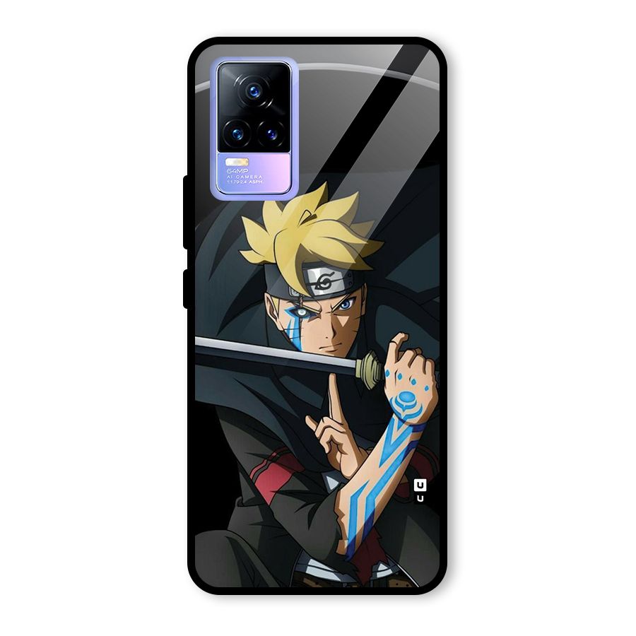 Boruto Uzumaki Stance Glass Back Case for Vivo Y73