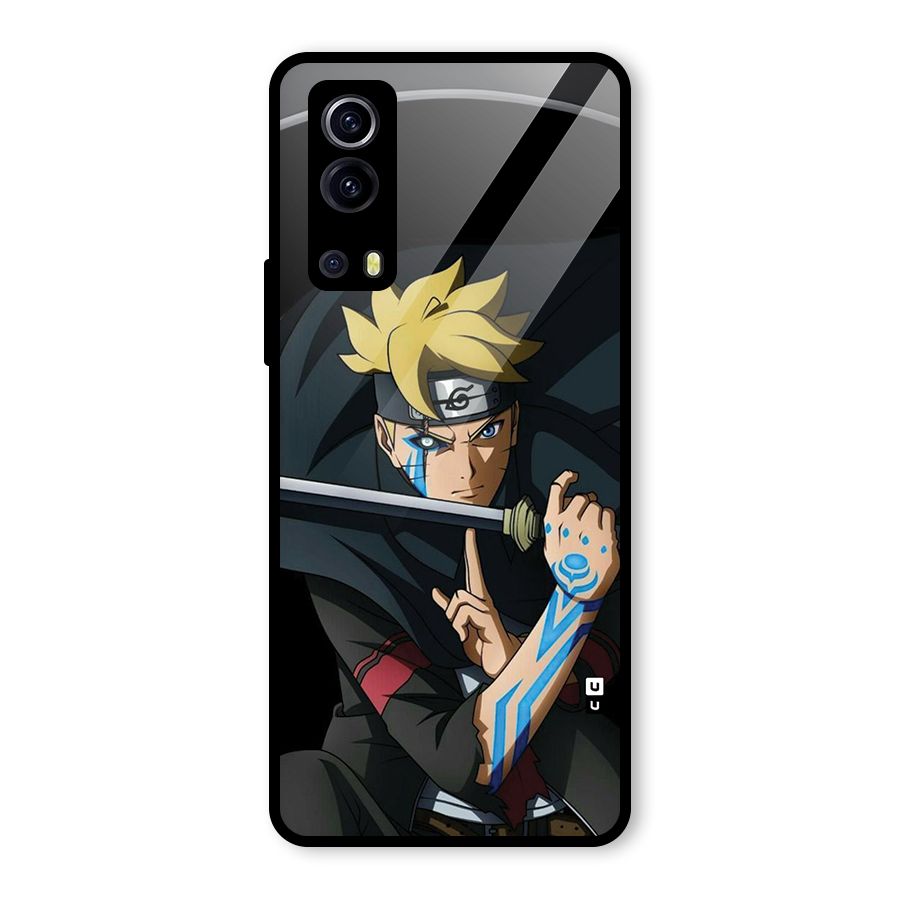 Boruto Uzumaki Stance Glass Back Case for Vivo iQOO Z3