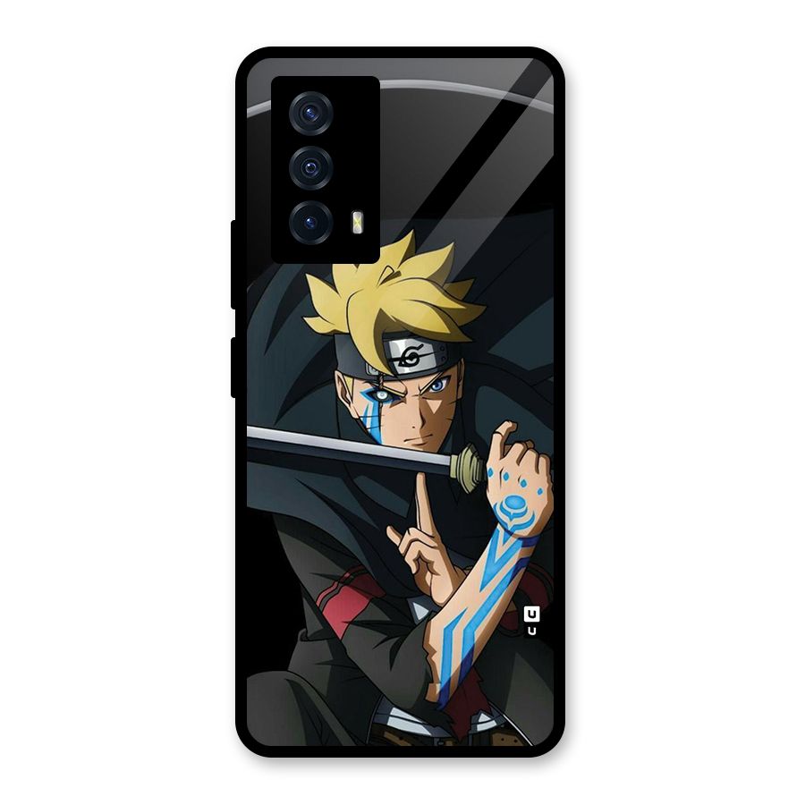Boruto Uzumaki Stance Glass Back Case for Vivo iQOO Z5