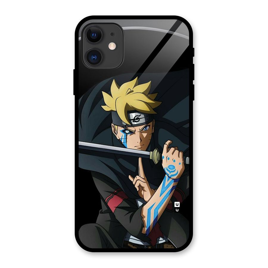 Boruto Uzumaki Stance Glass Back Case for iPhone 11