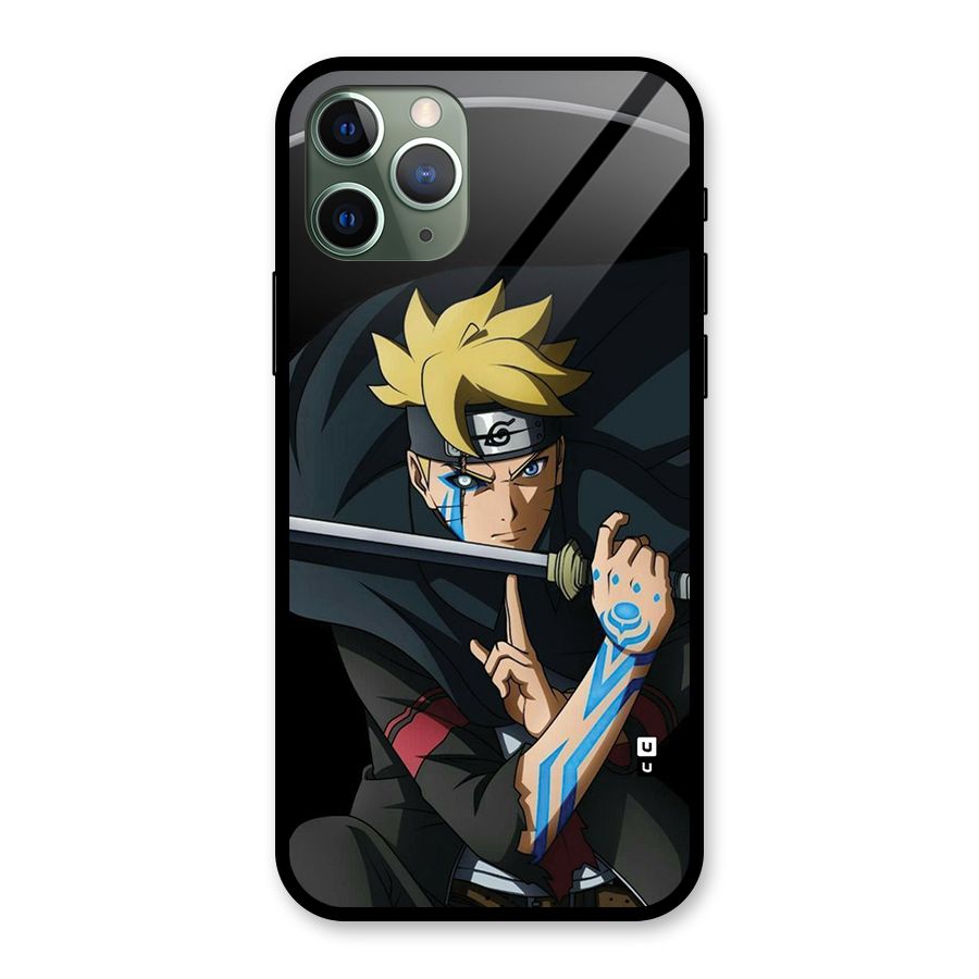 Boruto Uzumaki Stance Glass Back Case for iPhone 11 Pro