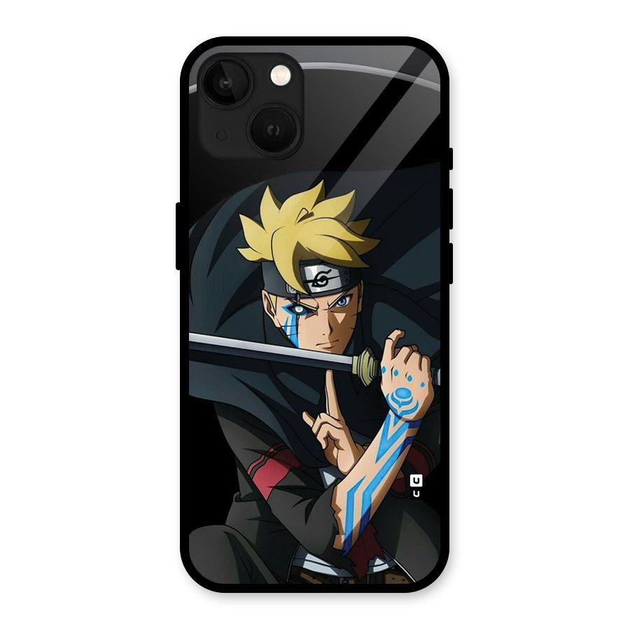 Boruto Uzumaki Stance Glass Back Case for iPhone 13
