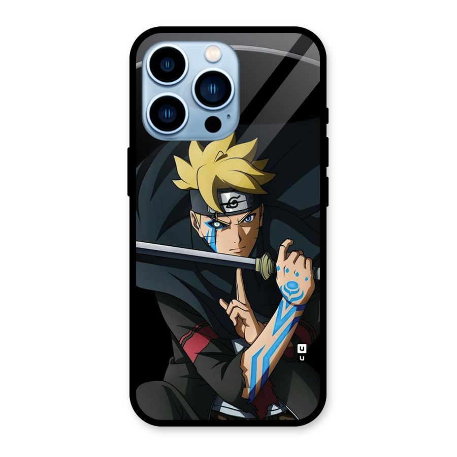 Boruto Uzumaki Stance Glass Back Case for iPhone 13 Pro
