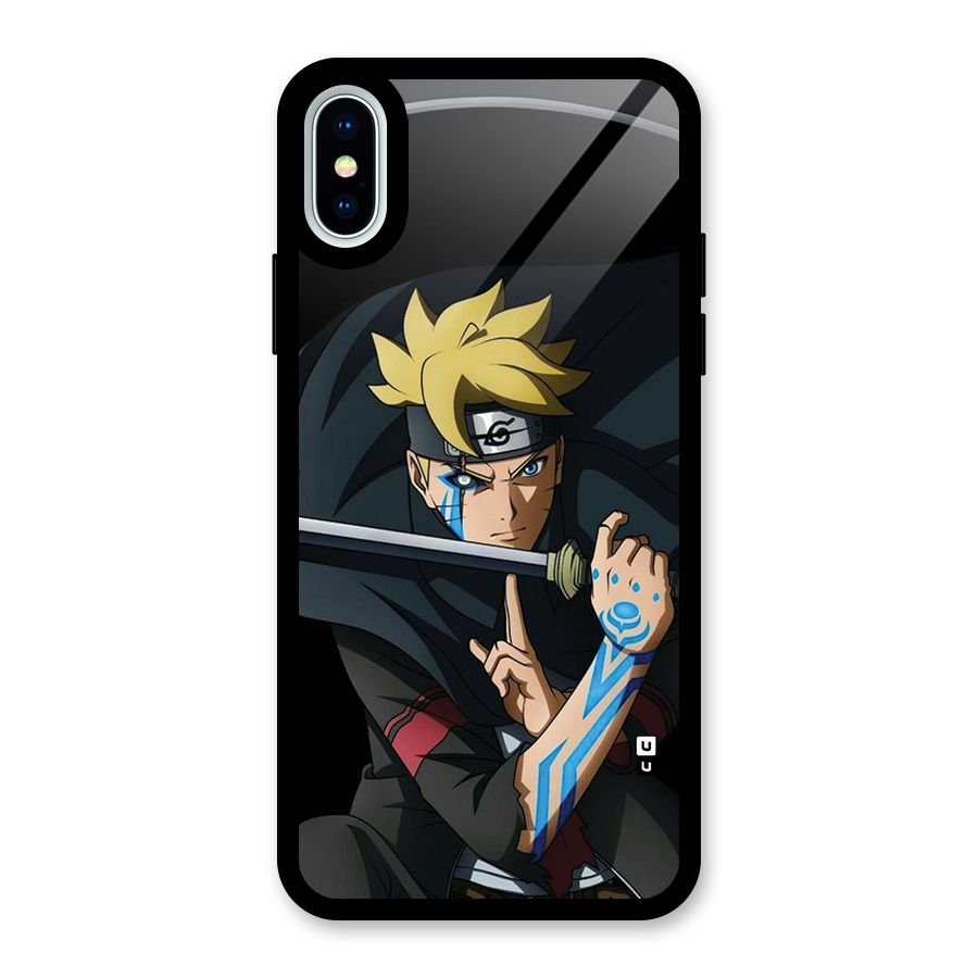 Boruto Uzumaki Stance Glass Back Case for iPhone X