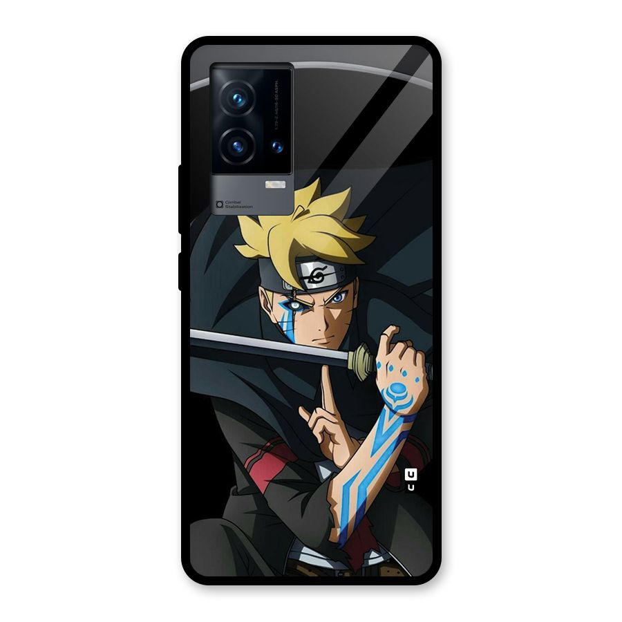 Boruto Uzumaki Stance Glass Back Case for iQOO 9 5G