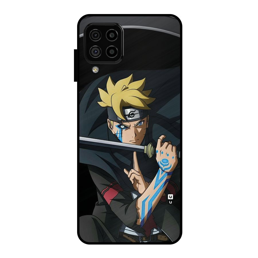 Boruto Uzumaki Stance Metal Back Case for Galaxy A22 4G