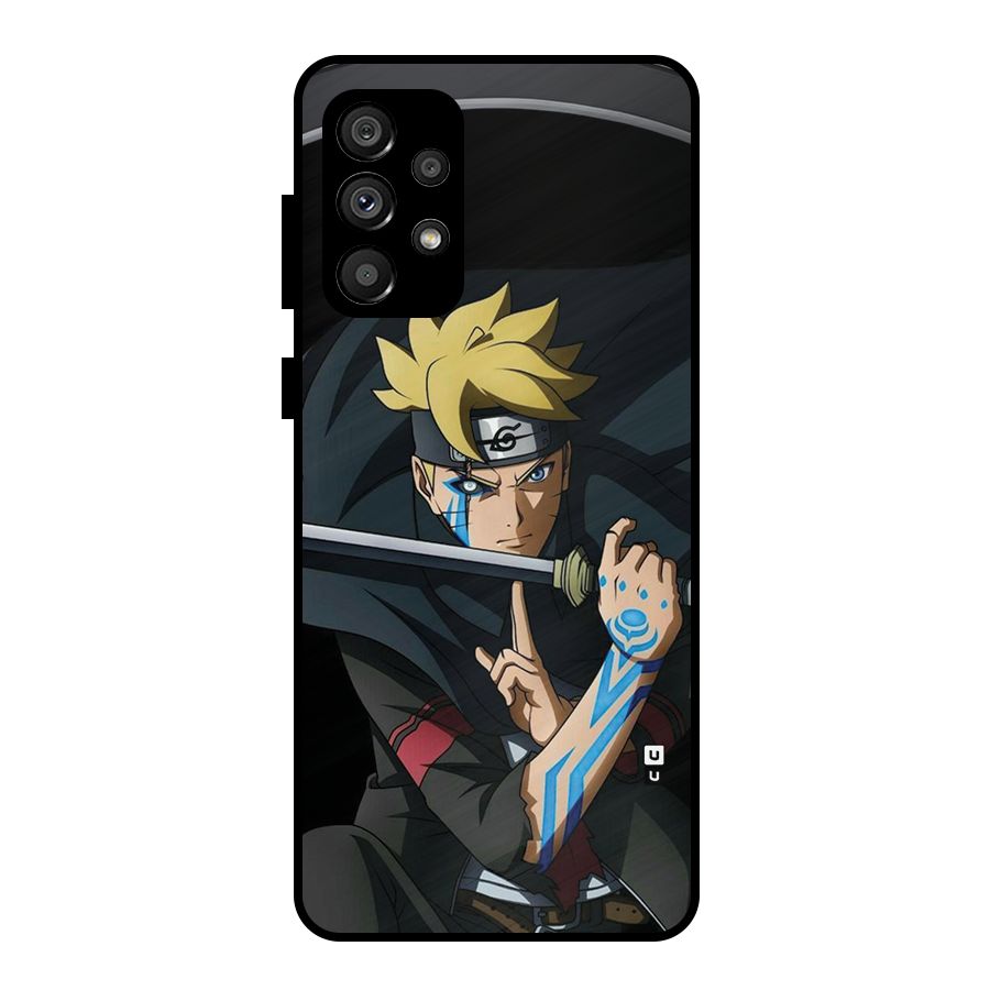 Boruto Uzumaki Stance Metal Back Case for Galaxy A73 5G