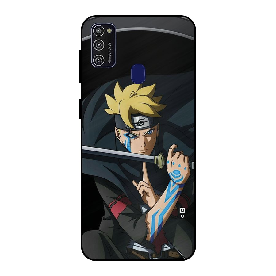 Boruto Uzumaki Stance Metal Back Case for Galaxy M21