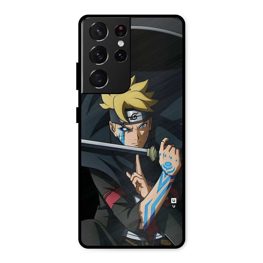 Boruto Uzumaki Stance Metal Back Case for Galaxy S21 Ultra 5G