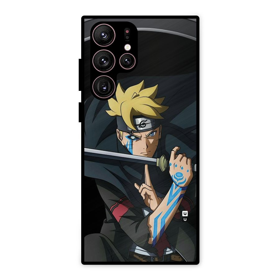 Boruto Uzumaki Stance Metal Back Case for Galaxy S22 Ultra 5G
