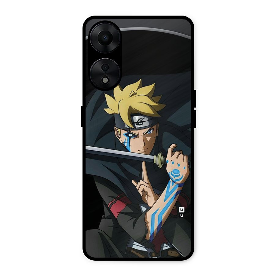 Boruto Uzumaki Stance Metal Back Case for Oppo A78 5G