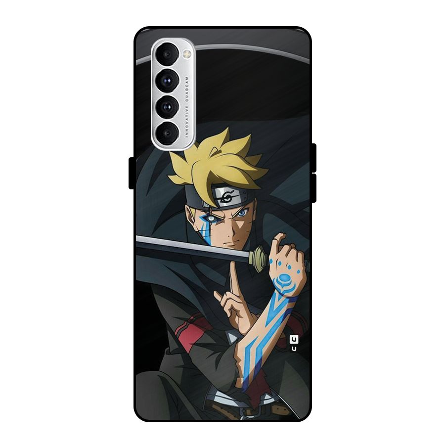 Boruto Uzumaki Stance Metal Back Case for Oppo Reno4 Pro