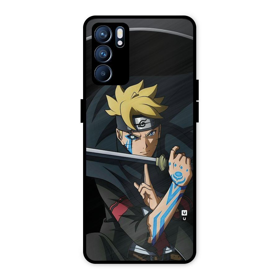 Boruto Uzumaki Stance Metal Back Case for Oppo Reno6 5G