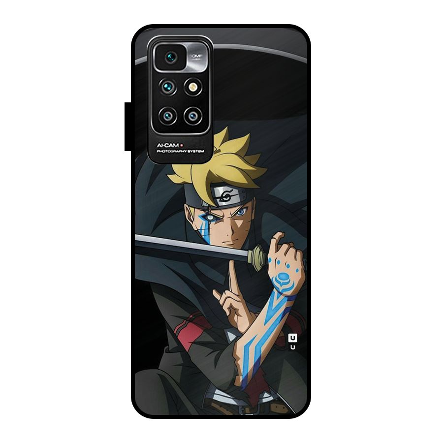 Boruto Uzumaki Stance Metal Back Case for Redmi 10 Prime