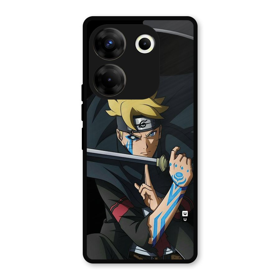 Boruto Uzumaki Stance Metal Back Case for Tecno Camon 20