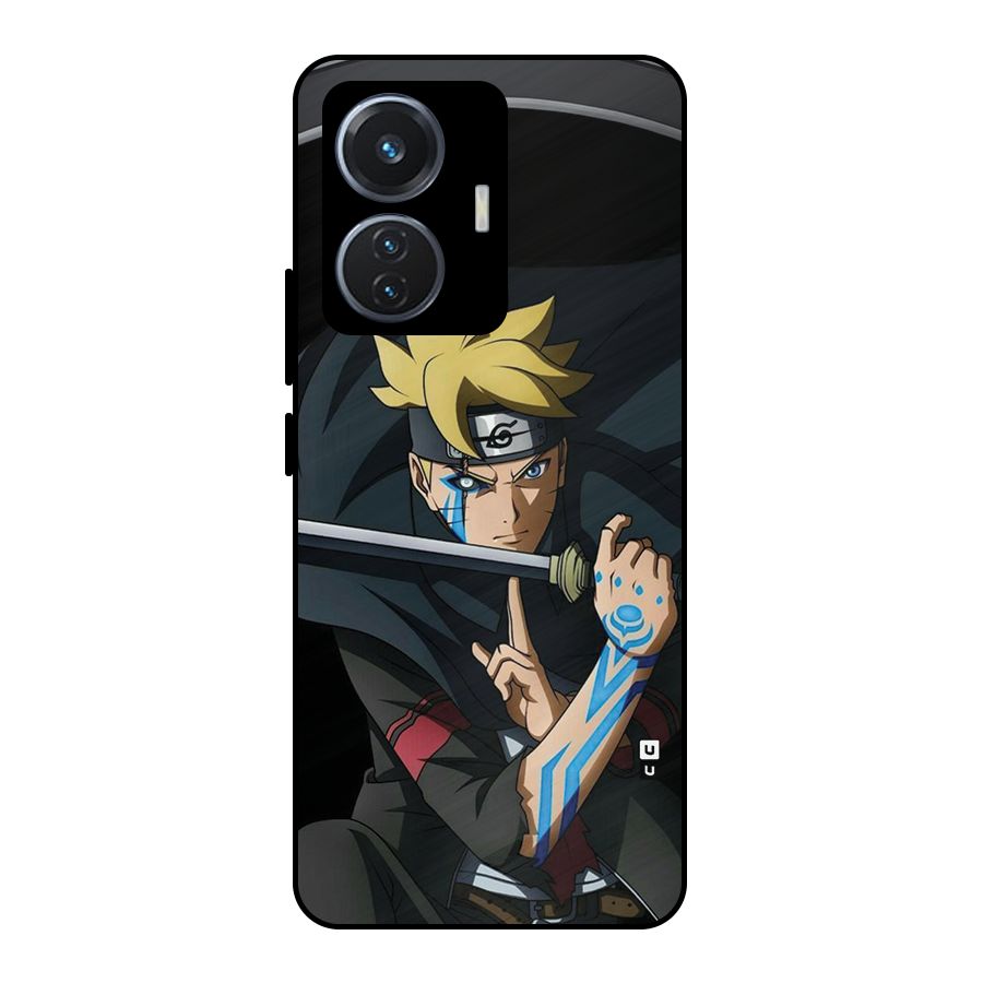 Boruto Uzumaki Stance Metal Back Case for Vivo T1 44W