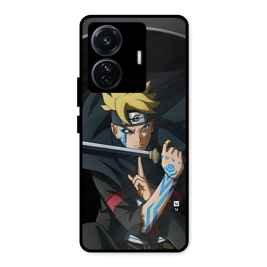 Boruto Uzumaki Stance Metal Back Case for Vivo T1 Pro