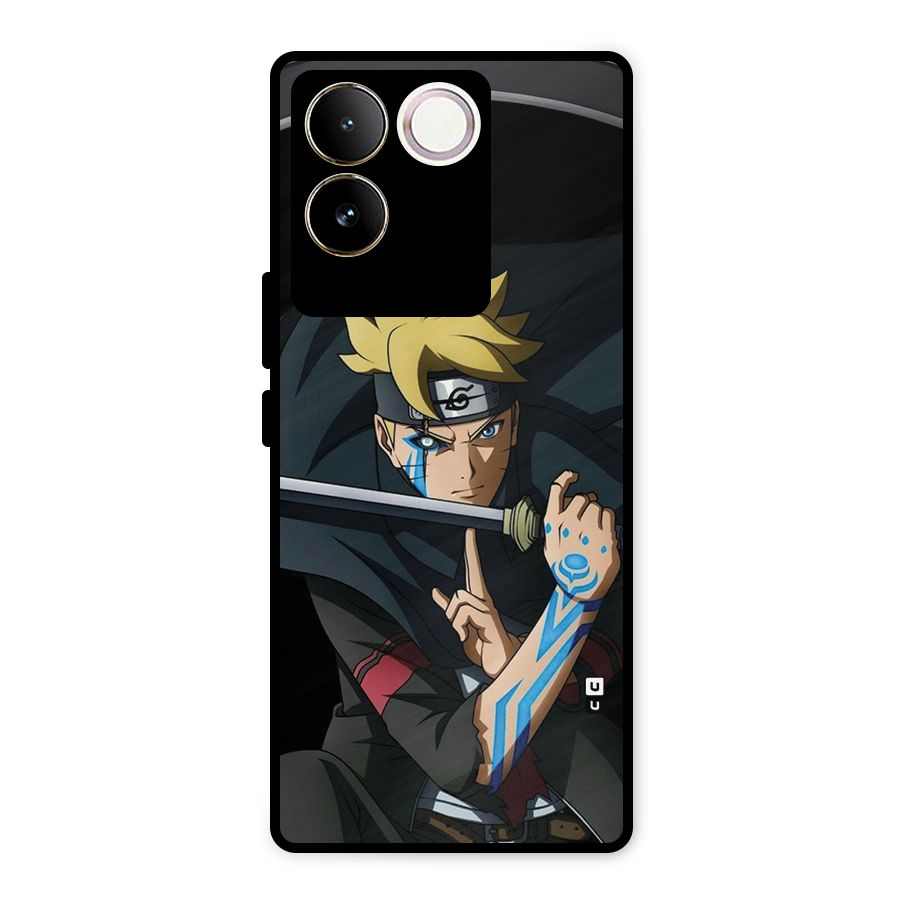 Boruto Uzumaki Stance Metal Back Case for Vivo T2 Pro
