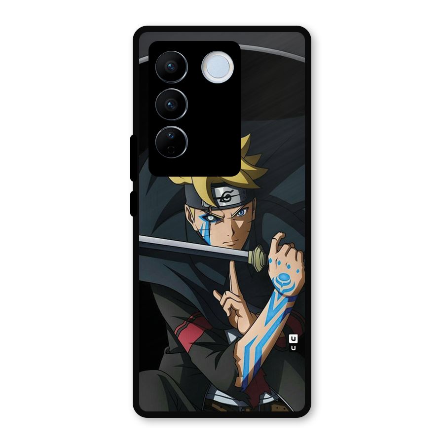 Boruto Uzumaki Stance Metal Back Case for Vivo V27