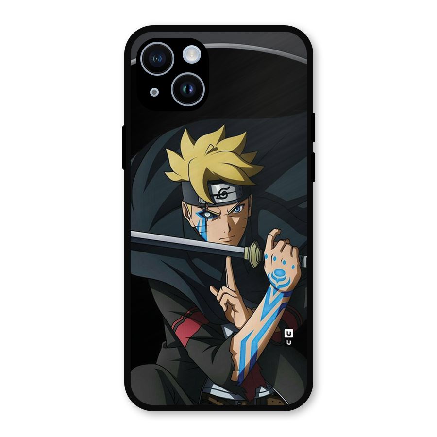Boruto Uzumaki Stance Metal Back Case for iPhone 14
