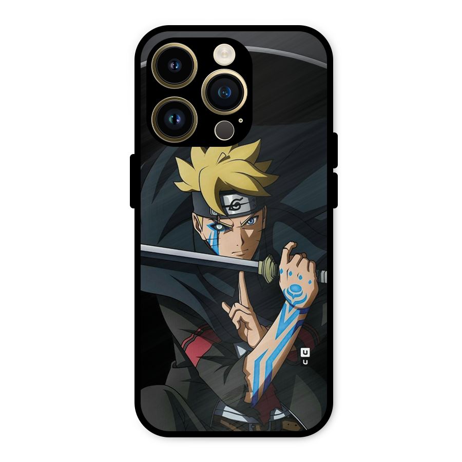 Boruto Uzumaki Stance Metal Back Case for iPhone 14 Pro