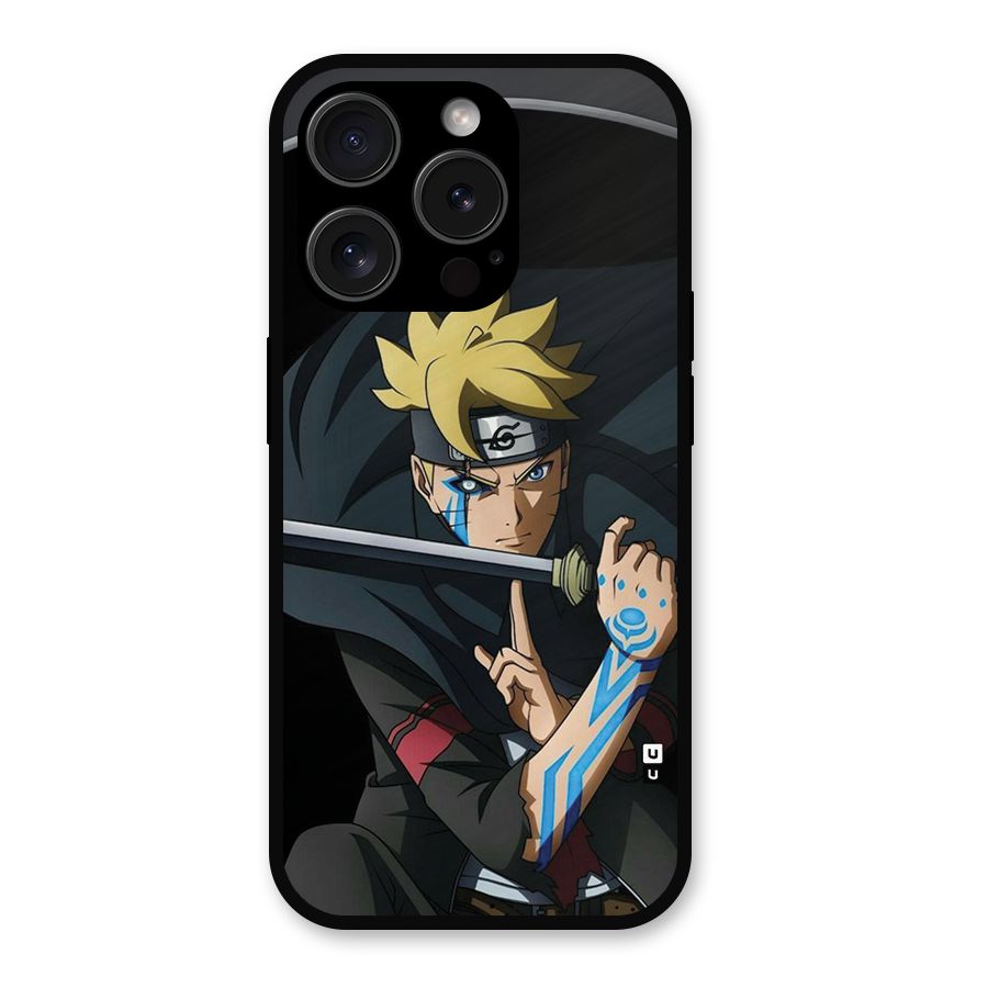 Boruto Uzumaki Stance Metal Back Case for iPhone 15 Pro