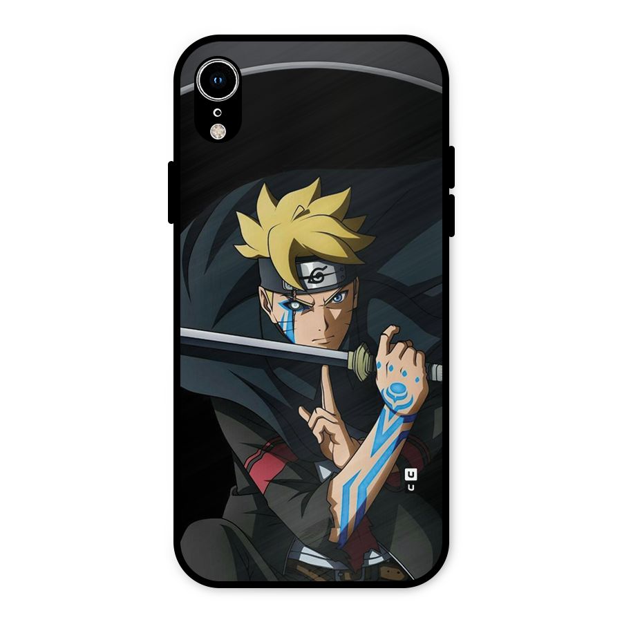 Boruto Uzumaki Stance Metal Back Case for iPhone XR