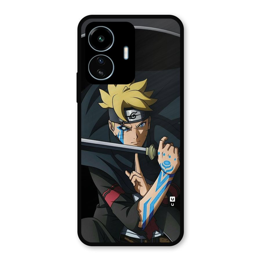 Boruto Uzumaki Stance Metal Back Case for vivo iQOO Z6 Lite 5G
