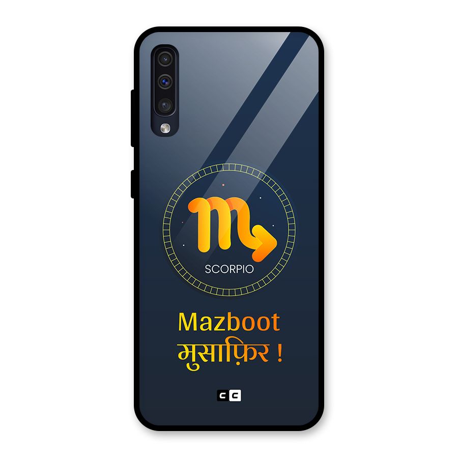 Brave Scorpio Glass Back Case for Galaxy A30s
