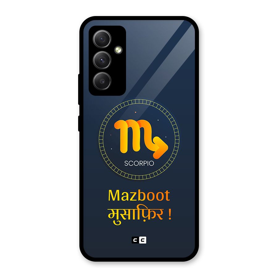 Brave Scorpio Glass Back Case for Galaxy A34