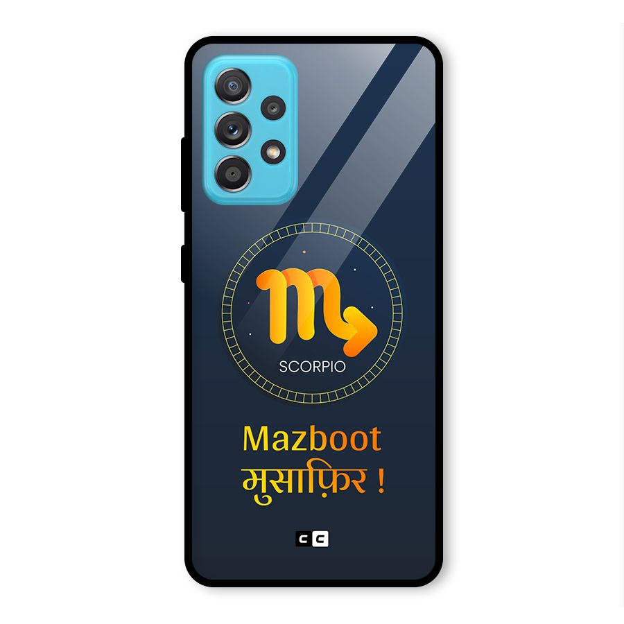 Brave Scorpio Glass Back Case for Galaxy A52