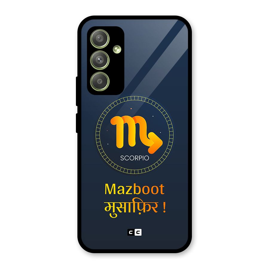 Brave Scorpio Glass Back Case for Galaxy A54