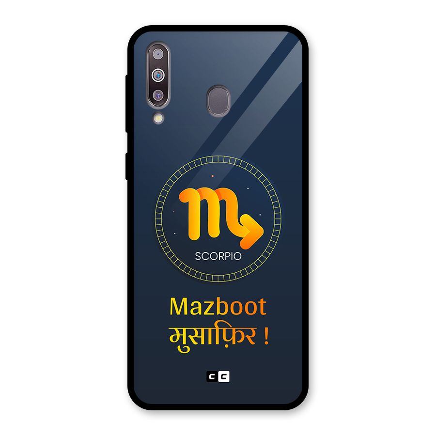 Brave Scorpio Glass Back Case for Galaxy M30
