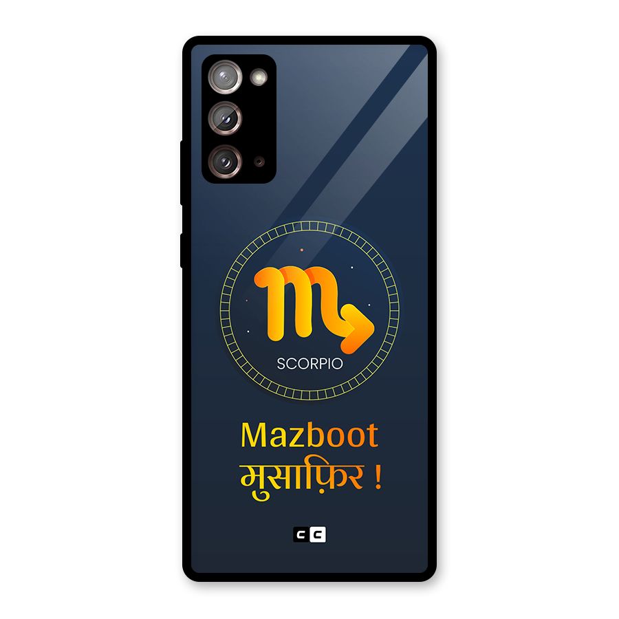 Brave Scorpio Glass Back Case for Galaxy Note 20