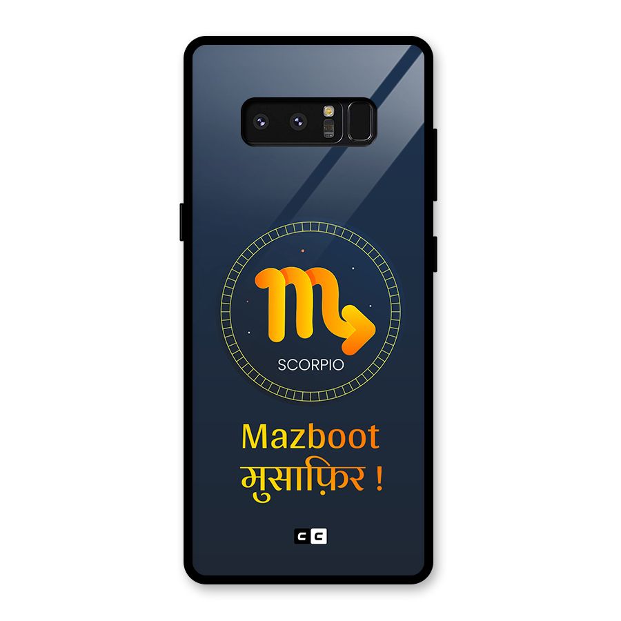 Brave Scorpio Glass Back Case for Galaxy Note 8