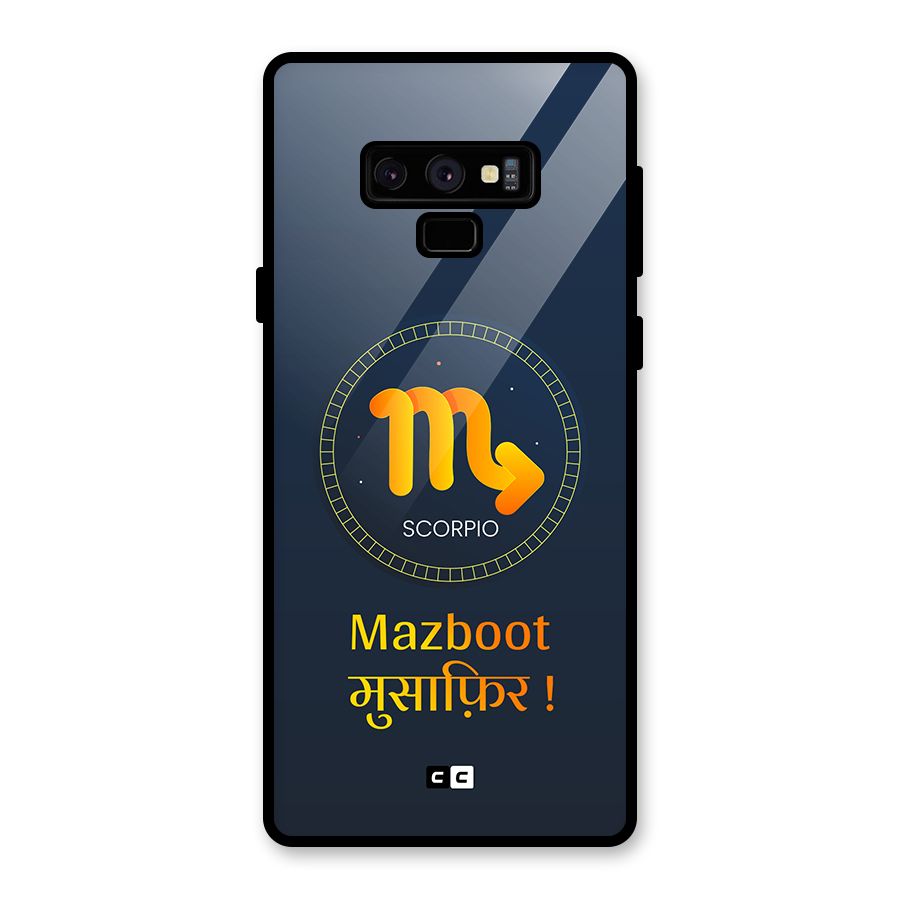 Brave Scorpio Glass Back Case for Galaxy Note 9