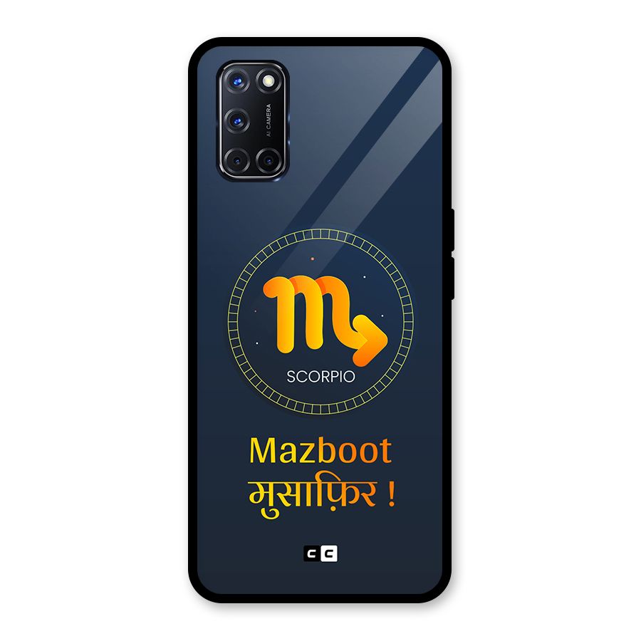 Brave Scorpio Glass Back Case for Oppo A52