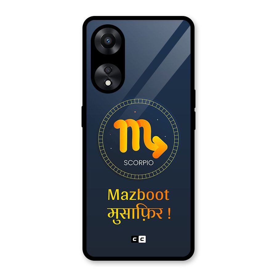 Brave Scorpio Glass Back Case for Oppo A78