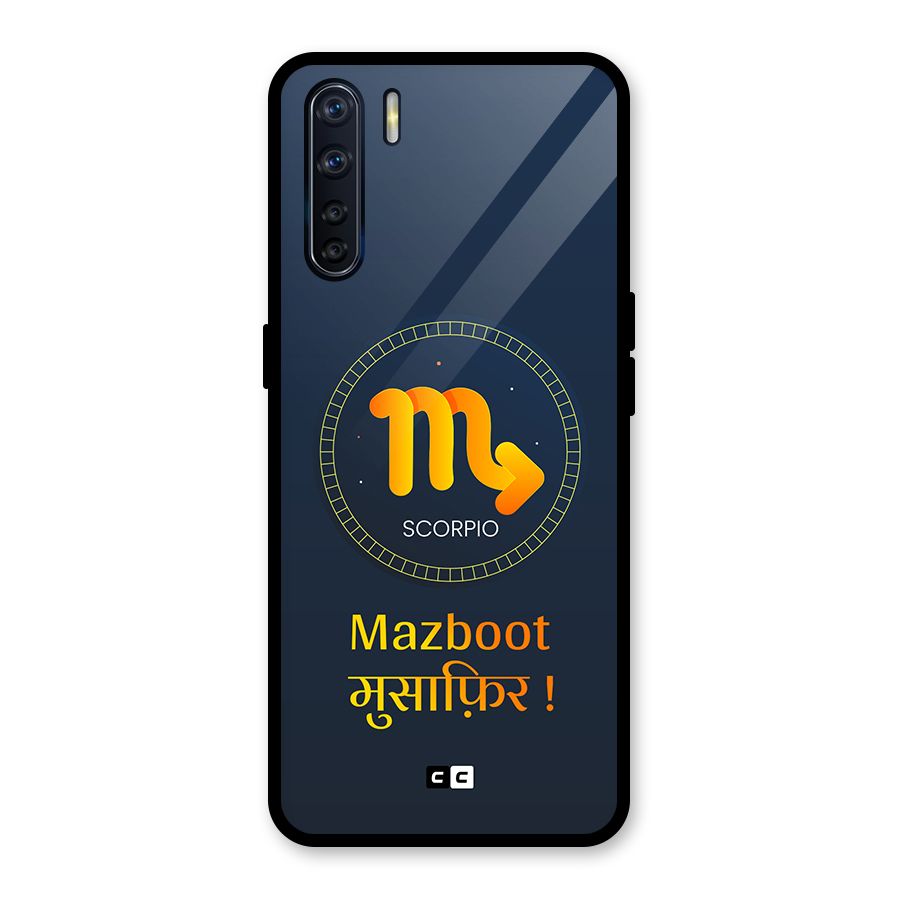 Brave Scorpio Glass Back Case for Oppo F15