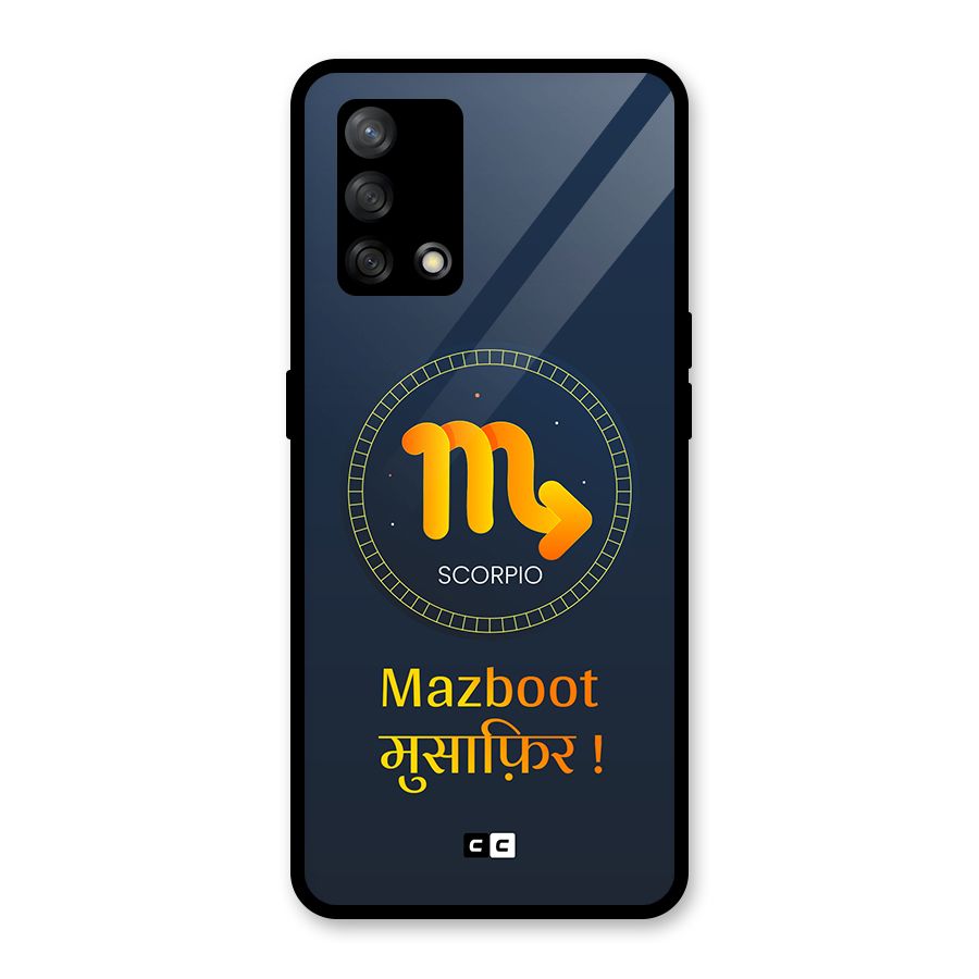 Brave Scorpio Glass Back Case for Oppo F19