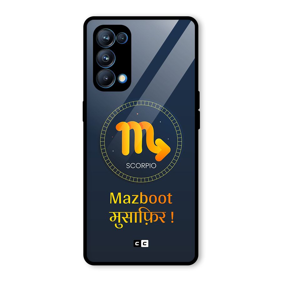 Brave Scorpio Glass Back Case for Oppo Reno5 Pro 5G