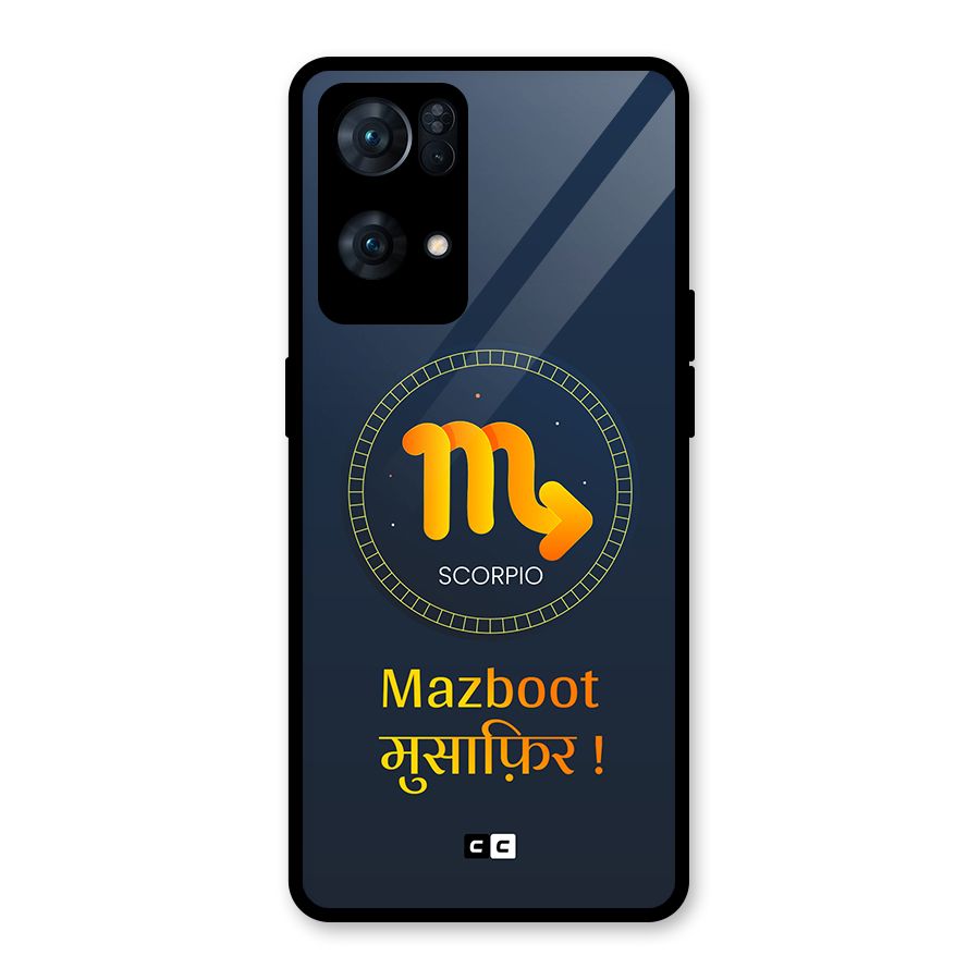 Brave Scorpio Glass Back Case for Oppo Reno7 Pro 5G