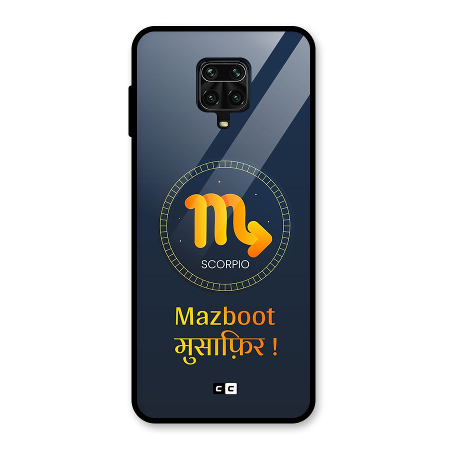 Brave Scorpio Glass Back Case for Poco M2 Pro